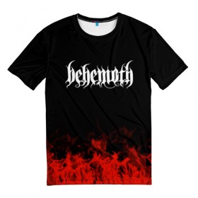 Мужская футболка 3D с принтом Behemoth , 100% полиэфир | прямой крой, круглый вырез горловины, длина до линии бедер | band | behemoth | metal | music | rock | атрибутика | группа | метал | музыка | рок