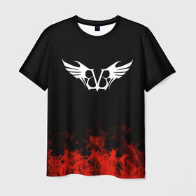 Мужская футболка 3D с принтом Black Veil Brides , 100% полиэфир | прямой крой, круглый вырез горловины, длина до линии бедер | band | black veil brides | metal | music | rock | атрибутика | группа | метал | музыка | рок