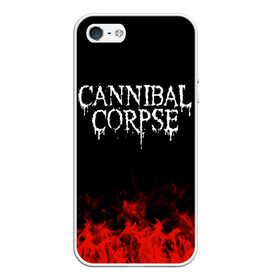 Чехол для iPhone 5/5S матовый с принтом Cannibal Corpse , Силикон | Область печати: задняя сторона чехла, без боковых панелей | band | cannibal corpse | metal | music | rock | атрибутика | группа | метал | музыка | рок