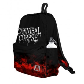 Рюкзак 3D с принтом Cannibal Corpse , 100% полиэстер | лямки с регулируемой длиной, сверху петелька, чтобы рюкзак можно было повесить на вешалку. Основное отделение закрывается на молнию, как и внешний карман. Внутри два дополнительных кармана, один из которых закрывается на молнию. По бокам два дополнительных кармашка | Тематика изображения на принте: band | cannibal corpse | metal | music | rock | атрибутика | группа | метал | музыка | рок