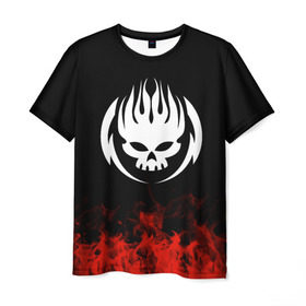 Мужская футболка 3D с принтом The Offspring , 100% полиэфир | прямой крой, круглый вырез горловины, длина до линии бедер | Тематика изображения на принте: band | metal | music | rock | the offspring | атрибутика | группа | метал | музыка | рок