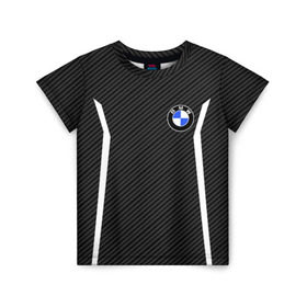 Детская футболка 3D с принтом BMW Motorsport Carbon , 100% гипоаллергенный полиэфир | прямой крой, круглый вырез горловины, длина до линии бедер, чуть спущенное плечо, ткань немного тянется | bmw | bmw motorsport | bmw performance | carbon | m | motorsport | performance | sport | бмв | карбон | моторспорт | спорт