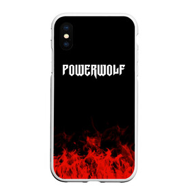 Чехол для iPhone XS Max матовый с принтом Powerwolf , Силикон | Область печати: задняя сторона чехла, без боковых панелей | Тематика изображения на принте: band | metal | music | powerwolf | rock | атрибутика | группа | метал | музыка | рок