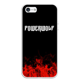 Чехол для iPhone 5/5S матовый с принтом Powerwolf , Силикон | Область печати: задняя сторона чехла, без боковых панелей | band | metal | music | powerwolf | rock | атрибутика | группа | метал | музыка | рок