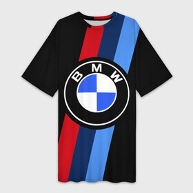 Платье-футболка 3D с принтом BMW 2021 M SPORT   БМВ М СПОРТ ,  |  | bmw | bmw motorsport | bmw performance | carbon | m | motorsport | performance | sport | бмв | карбон | моторспорт | спорт
