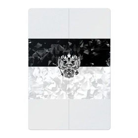 Магнитный плакат 2Х3 с принтом RUSSIA - Black Collection , Полимерный материал с магнитным слоем | 6 деталей размером 9*9 см | Тематика изображения на принте: russia | герб | двуглавый орел | патриот | россия
