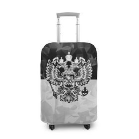 Чехол для чемодана 3D с принтом RUSSIA - Black Collection , 86% полиэфир, 14% спандекс | двустороннее нанесение принта, прорези для ручек и колес | russia | герб | двуглавый орел | патриот | россия