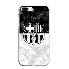 Чехол для iPhone 7Plus/8 Plus матовый с принтом FC Barca Black Collection , Силикон | Область печати: задняя сторона чехла, без боковых панелей | Тематика изображения на принте: fc barcelona | fcb | барселона | спорт | спортивные | футбол | футбольный клуб