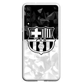 Чехол для Honor 20 с принтом FC Barca Black Collection , Силикон | Область печати: задняя сторона чехла, без боковых панелей | fc barcelona | fcb | барселона | спорт | спортивные | футбол | футбольный клуб