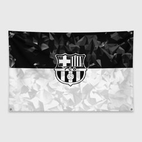 Флаг-баннер с принтом FC Barca Black Collection , 100% полиэстер | размер 67 х 109 см, плотность ткани — 95 г/м2; по краям флага есть четыре люверса для крепления | fc barcelona | fcb | барселона | спорт | спортивные | футбол | футбольный клуб