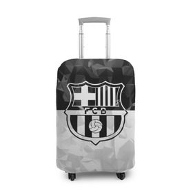 Чехол для чемодана 3D с принтом FC Barca Black Collection , 86% полиэфир, 14% спандекс | двустороннее нанесение принта, прорези для ручек и колес | fc barcelona | fcb | барселона | спорт | спортивные | футбол | футбольный клуб