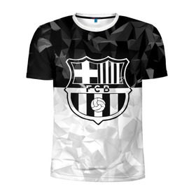 Мужская футболка 3D спортивная с принтом FC Barca Black Collection , 100% полиэстер с улучшенными характеристиками | приталенный силуэт, круглая горловина, широкие плечи, сужается к линии бедра | fc barcelona | fcb | барселона | спорт | спортивные | футбол | футбольный клуб