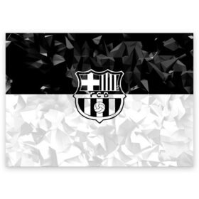 Поздравительная открытка с принтом FC Barca Black Collection , 100% бумага | плотность бумаги 280 г/м2, матовая, на обратной стороне линовка и место для марки
 | fc barcelona | fcb | барселона | спорт | спортивные | футбол | футбольный клуб