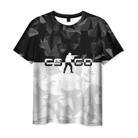 Мужская футболка 3D с принтом CS GO Black Collection , 100% полиэфир | прямой крой, круглый вырез горловины, длина до линии бедер | counter strike | cs | cs go | global | go.offensive | шутер