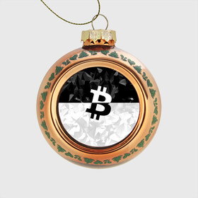 Стеклянный ёлочный шар с принтом BITCOIN Black Collection , Стекло | Диаметр: 80 мм | bitcoin | btc | crypto | miner | mining | биткоин | валюта | деньги | криптовалюта | майнинг | цифровое золото