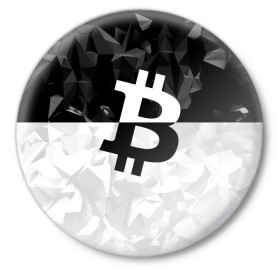 Значок с принтом BITCOIN Black Collection ,  металл | круглая форма, металлическая застежка в виде булавки | bitcoin | btc | crypto | miner | mining | биткоин | валюта | деньги | криптовалюта | майнинг | цифровое золото