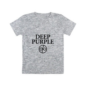 Детская футболка хлопок с принтом Deep Purple , 100% хлопок | круглый вырез горловины, полуприлегающий силуэт, длина до линии бедер | Тематика изображения на принте: 