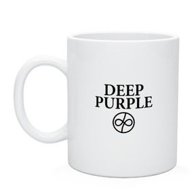 Кружка с принтом Deep Purple , керамика | объем — 330 мл, диаметр — 80 мм. Принт наносится на бока кружки, можно сделать два разных изображения | Тематика изображения на принте: 