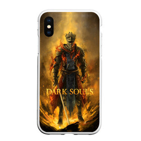 Чехол для iPhone XS Max матовый с принтом Dark Souls , Силикон | Область печати: задняя сторона чехла, без боковых панелей | Тематика изображения на принте: dark souls | praise the sun | you died | дарк соулс