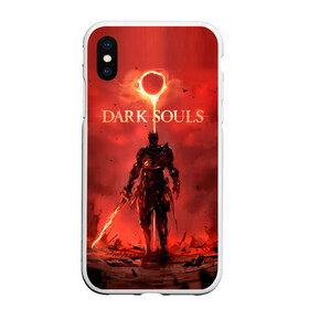 Чехол для iPhone XS Max матовый с принтом Dark Souls , Силикон | Область печати: задняя сторона чехла, без боковых панелей | dark souls | praise the sun | you died | дарк соулс