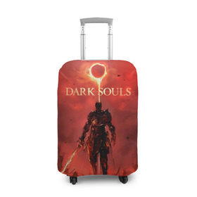 Чехол для чемодана 3D с принтом Dark Souls , 86% полиэфир, 14% спандекс | двустороннее нанесение принта, прорези для ручек и колес | dark souls | praise the sun | you died | дарк соулс