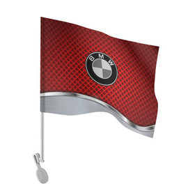 Флаг для автомобиля с принтом BMW METAL COLLECTION SPORT , 100% полиэстер | Размер: 30*21 см | auto | automobile | bmw | car | machine | motor | motor car | sport car | автомашина | бмв | легковой автомобиль | спортивный автомобиль | тачка