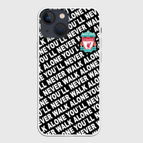 Чехол для iPhone 13 mini с принтом YNWA с логотипом ,  |  | liverpool | you ll never walk alone | апл | ливерпуль | футбол