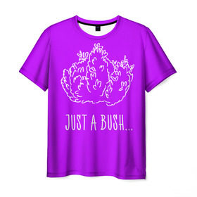 Мужская футболка 3D с принтом Just a Bush , 100% полиэфир | прямой крой, круглый вырез горловины, длина до линии бедер | Тематика изображения на принте: battle royale | fortnite | батл роял | фортнайт