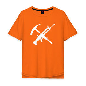 Мужская футболка хлопок Oversize с принтом Fortnite , 100% хлопок | свободный крой, круглый ворот, “спинка” длиннее передней части | battle royale | fortnite | батл роял | фортнайт