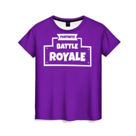 Женская футболка 3D с принтом Fortnite Battle Royale , 100% полиэфир ( синтетическое хлопкоподобное полотно) | прямой крой, круглый вырез горловины, длина до линии бедер | battle royale | fortnite | батл роял | фортнайт