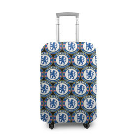 Чехол для чемодана 3D с принтом Chelsea , 86% полиэфир, 14% спандекс | двустороннее нанесение принта, прорези для ручек и колес | chelsea | england | football | logo | london | sport | англия | арт | лига | лого | спорт | стикеры | текстура | фк | футбол | футбольный клуб | челси | эмблема
