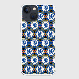 Чехол для iPhone 13 mini с принтом Chelsea ,  |  | chelsea | england | football | logo | london | sport | англия | арт | лига | лого | спорт | стикеры | текстура | фк | футбол | футбольный клуб | челси | эмблема