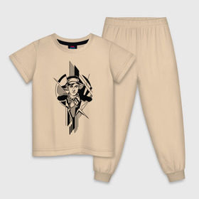 Детская пижама хлопок с принтом Молодой Маяковский , 100% хлопок |  брюки и футболка прямого кроя, без карманов, на брюках мягкая резинка на поясе и по низу штанин
 | авангард | геометрия | портрет | поэт