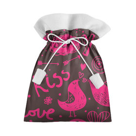 Подарочный 3D мешок с принтом Это праздник любви , 100% полиэстер | Размер: 29*39 см | Тематика изображения на принте: 