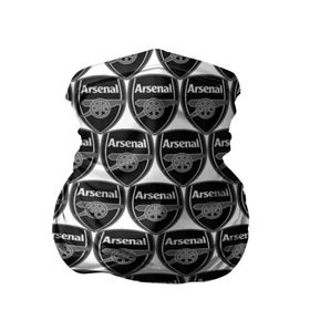 Бандана-труба 3D с принтом Arsenal Black&White , 100% полиэстер, ткань с особыми свойствами — Activecool | плотность 150‒180 г/м2; хорошо тянется, но сохраняет форму | Тематика изображения на принте: 