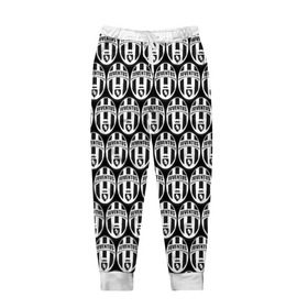 Мужские брюки 3D с принтом Juventus Black&White , 100% полиэстер | манжеты по низу, эластичный пояс регулируется шнурком, по бокам два кармана без застежек, внутренняя часть кармана из мелкой сетки | 