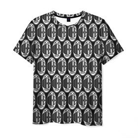 Мужская футболка 3D с принтом Milan Black&White , 100% полиэфир | прямой крой, круглый вырез горловины, длина до линии бедер | football | italia | logo | milan | sport | арт | италия | лига | лого | милан | спорт | текстура | фк | футбол | футбольный клуб | эмблема