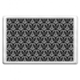 Магнит 45*70 с принтом PSG Black&White , Пластик | Размер: 78*52 мм; Размер печати: 70*45 | Тематика изображения на принте: 