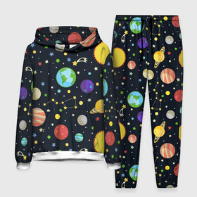 Мужской костюм 3D (с толстовкой) с принтом Солнечная система ,  |  | большая медведица | венера | звезда | звезды | земля | космос | марс | меркурий | паттерн | сатурн | созвездия | солнце | уран | юпитер