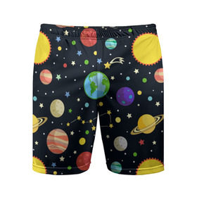 Мужские шорты 3D спортивные с принтом Солнечная система ,  |  | Тематика изображения на принте: большая медведица | венера | звезда | звезды | земля | космос | марс | меркурий | паттерн | сатурн | созвездия | солнце | уран | юпитер