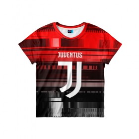 Детская футболка 3D с принтом Juventus , 100% гипоаллергенный полиэфир | прямой крой, круглый вырез горловины, длина до линии бедер, чуть спущенное плечо, ткань немного тянется | Тематика изображения на принте: football | soccer | ювентус