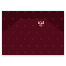 Поздравительная открытка с принтом Россия, форма , 100% бумага | плотность бумаги 280 г/м2, матовая, на обратной стороне линовка и место для марки
 | Тематика изображения на принте: russia | uniform | россия | форма