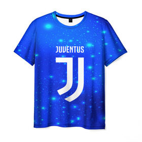 Мужская футболка 3D с принтом Juventus space collection , 100% полиэфир | прямой крой, круглый вырез горловины, длина до линии бедер | football | soccer | ювентус