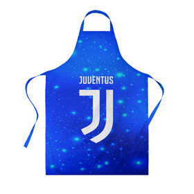 Фартук 3D с принтом Juventus space collection , 100% полиэстер | общий размер — 65 х 85 см, ширина нагрудника — 26 см, горловина — 53 см, длина завязок — 54 см, общий обхват в поясе — 173 см. Принт на завязках и на горловине наносится с двух сторон, на основной части фартука — только с внешней стороны | football | soccer | ювентус