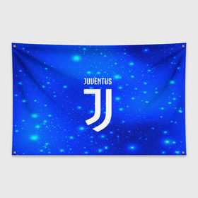 Флаг-баннер с принтом Juventus space collection , 100% полиэстер | размер 67 х 109 см, плотность ткани — 95 г/м2; по краям флага есть четыре люверса для крепления | football | soccer | ювентус