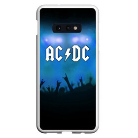 Чехол для Samsung S10E с принтом AC DC , Силикон | Область печати: задняя сторона чехла, без боковых панелей | ac dc | band | metal | music | rock | атрибутика | группа | метал | музыка | рок