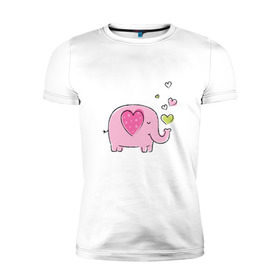 Мужская футболка премиум с принтом Слоненок , 92% хлопок, 8% лайкра | приталенный силуэт, круглый вырез ворота, длина до линии бедра, короткий рукав | 14 | 14февраля | elephant | happy | happyvalentine | love | valentinesday | деньвсехвлюбленных | деньсвятоговалентина | любовь | мило | нежно | праздник | рисунок | сердца | сердце | слоненок