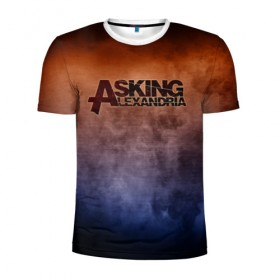 Мужская футболка 3D спортивная с принтом Asking Alexandria , 100% полиэстер с улучшенными характеристиками | приталенный силуэт, круглая горловина, широкие плечи, сужается к линии бедра | Тематика изображения на принте: 