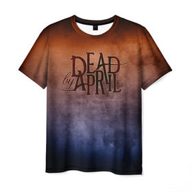 Мужская футболка 3D с принтом Dead by April , 100% полиэфир | прямой крой, круглый вырез горловины, длина до линии бедер | band | dead by april | metal | music | rock | атрибутика | группа | метал | музыка | рок