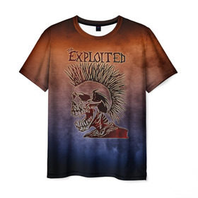 Мужская футболка 3D с принтом The Exploited , 100% полиэфир | прямой крой, круглый вырез горловины, длина до линии бедер | band | metal | music | rock | the exploited | атрибутика | группа | метал | музыка | рок